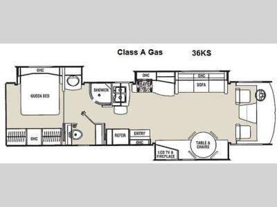 Floorplan - 2012 Coachmen RV Encounter 36KS