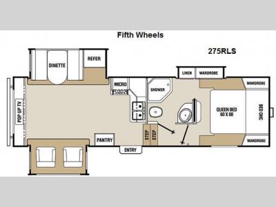 Floorplan - 2011 Coachmen RV Chaparral Lite 275RLS