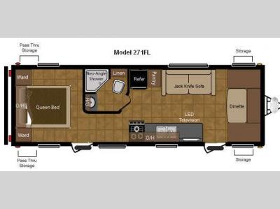 Floorplan - 2011 Keystone RV Sprinter 271FL