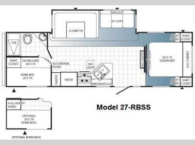 Floorplan - 2012 Palomino Puma 27-RBSS