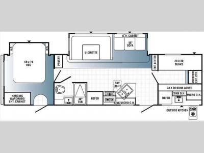 Floorplan - 2012 Palomino Puma 30-KFB