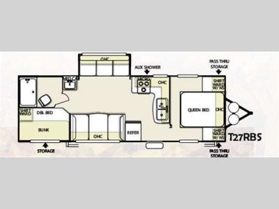 Floorplan - 2012 Forest River RV Wildwood 27RBS