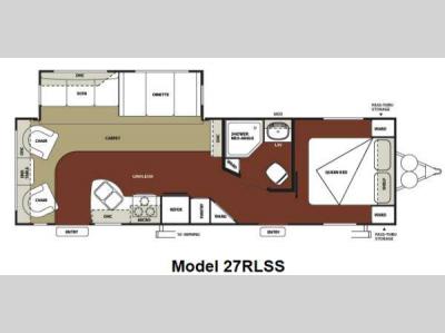 Floorplan - 2012 Forest River RV Wildwood 27RLSS