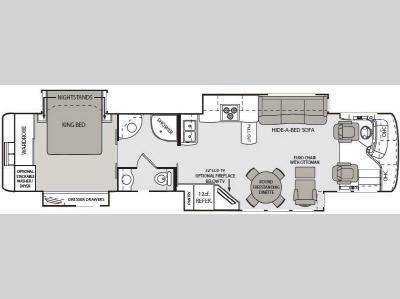 Floorplan - 2011 Thor Motor Coach Montecito 42B