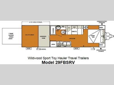 Floorplan - 2012 Forest River RV Wildwood Sport 29FBSRV