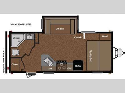 Floorplan - 2012 Keystone RV Springdale 190RBLSWE