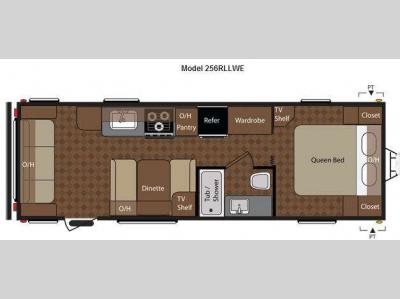 Floorplan - 2012 Keystone RV Springdale 256RLLWE