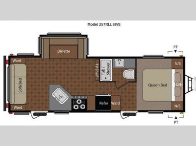 Floorplan - 2012 Keystone RV Springdale 257RLLSWE