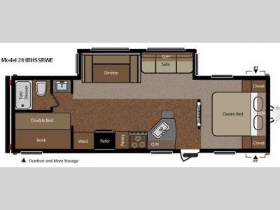 Floorplan - 2012 Keystone RV Springdale 281BHSSRWE