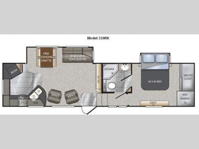 Floorplan - 2012 Keystone RV Avalanche 320RK