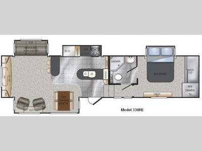 Floorplan - 2012 Keystone RV Avalanche 330RE