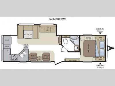 Floorplan - 2012 Keystone RV Cougar 30RKSWE