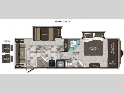 Floorplan - 2012 Keystone RV Cougar High Country 246RLS