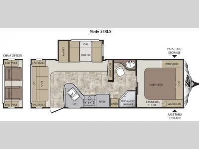 Floorplan - 2012 Keystone RV Cougar X-Lite 24RLS