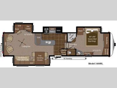 Floorplan - 2012 Keystone RV Montana 3400 RL