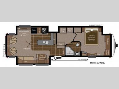 Floorplan - 2012 Keystone RV Montana 3700 RL