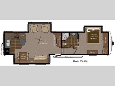 Floorplan - 2012 Keystone RV Montana Big Sky 3585 SA