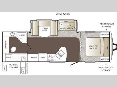 Floorplan - 2012 Keystone RV Outback 279RB