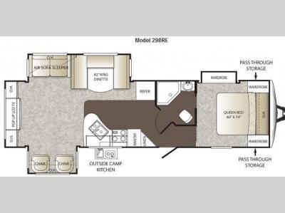 Floorplan - 2012 Keystone RV Outback 298RE