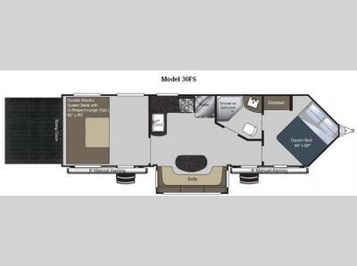 Floorplan - 2012 Keystone RV Raptor 30FS