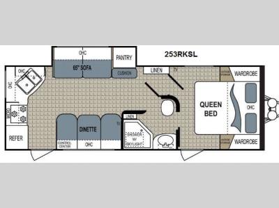 Floorplan - 2012 Dutchmen RV Aerolite 253RKSL