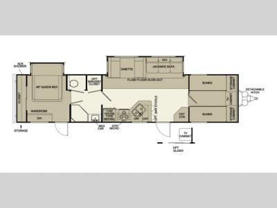 Floorplan - 2006 Pilgrim 373 FBDS