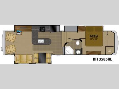 Floorplan - 2012 Heartland Bighorn 3585RL