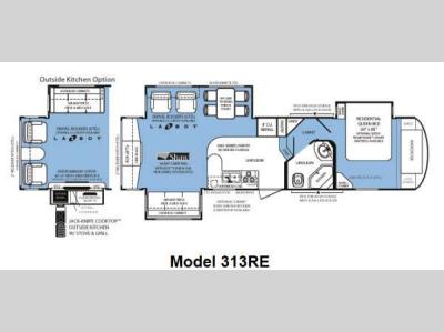 Floorplan - 2012 Forest River RV Wildcat 313RE