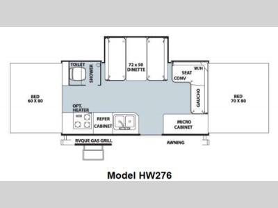 Floorplan - 2012 Forest River RV Rockwood High Wall Series HW276