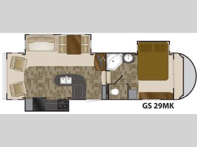 Floorplan - 2012 Heartland Greystone 29MK