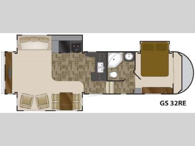 Floorplan - 2012 Heartland Greystone 32RE