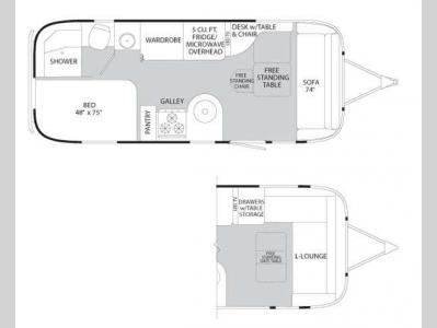 Floorplan - 2012 Airstream RV Flying Cloud 23