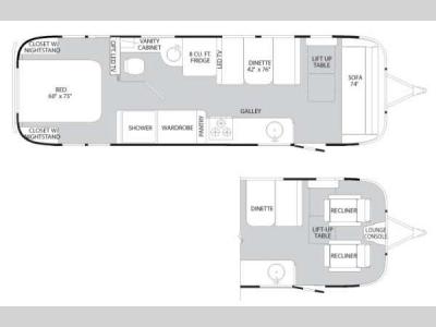 Floorplan - 2012 Airstream RV Flying Cloud 30