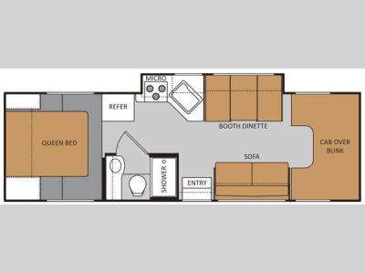 Floorplan - 2012 Thor Motor Coach Four Winds 28Z