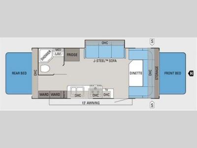 Floorplan - 2012 Jayco Jay Feather Select X23B