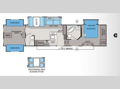 Floorplan - 2012 Jayco Eagle 365BHS