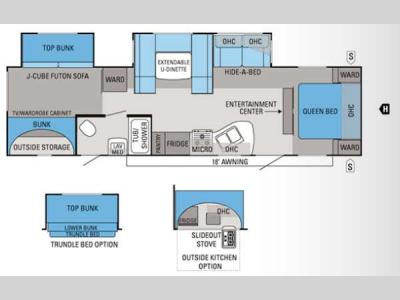 Floorplan - 2012 Jayco Eagle 324BHDS