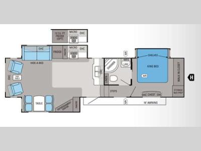 Floorplan - 2012 Jayco Pinnacle 34RLTS