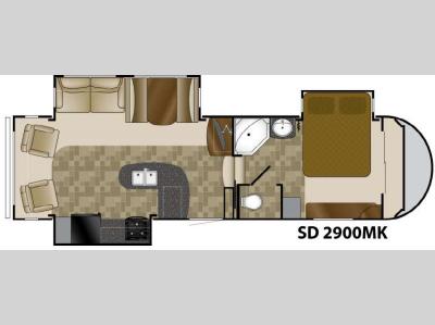 Floorplan - 2012 Heartland Sundance 2900MK