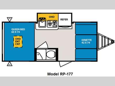 Floorplan - 2012 Forest River RV R Pod RP-177