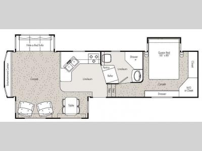 Floorplan - 2012 Peterson Excel Limited 31RLE