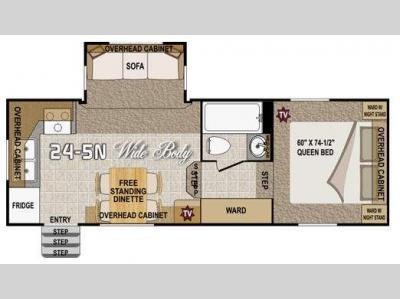 Floorplan - 2011 Northwood Arctic Fox 24-5N