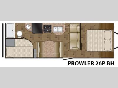 Floorplan - 2012 Heartland Prowler 26P BH