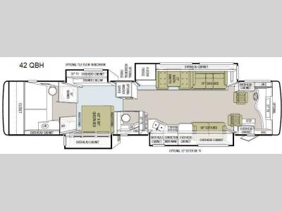 Floorplan - 2012 Tiffin Motorhomes Phaeton 42 QBH