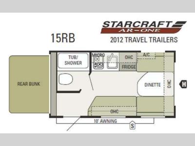 Floorplan - 2012 Starcraft  AR-ONE 15RB