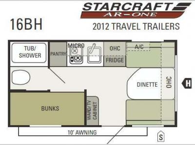 Floorplan - 2012 Starcraft  AR-ONE 16BH