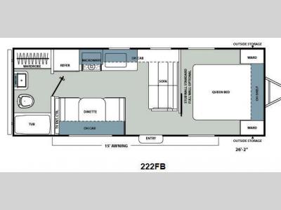 Floorplan - 2012 Coachmen RV Catalina Santara Series 222FB