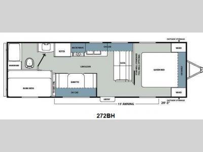 Floorplan - 2012 Coachmen RV Catalina Santara Series 272BH