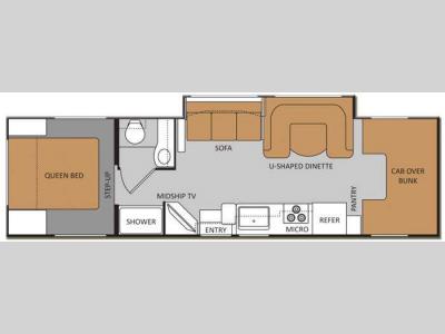 Floorplan - 2012 Thor Motor Coach Chateau 31K