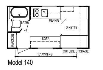 Floorplan - 2012 Skyline Nomad Single-Axle 140